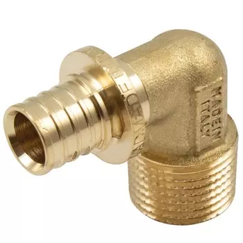 Угол Tiemme 20 мм х 1/2 НР(ш) латунь (1710197)