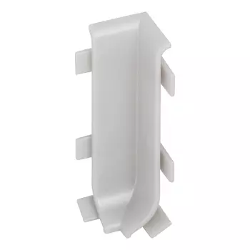 Угол внутренний 60 мм серебро для алюминиевого плинтуса (2 шт.)