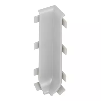 Угол внутренний 80 мм серебро для алюминиевого плинтуса (2 шт.)