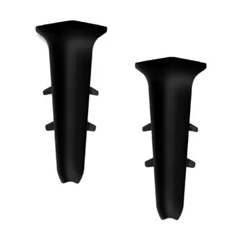 Угол внутренний Деконика 85 мм черный Г-профиль (2 шт.)