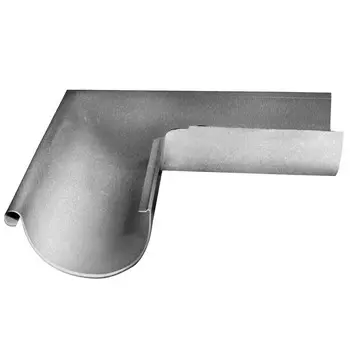 Угол желоба Optima металлический внешний d125 мм 90° оцинкованный