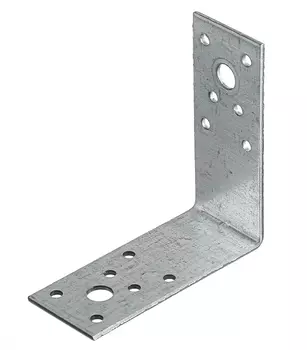 Уголок крепежный оцинкованный 90х90х40х2.5 мм