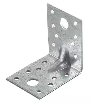 Уголок крепежный усиленный оцинкованный 70х70х55х2.5 мм
