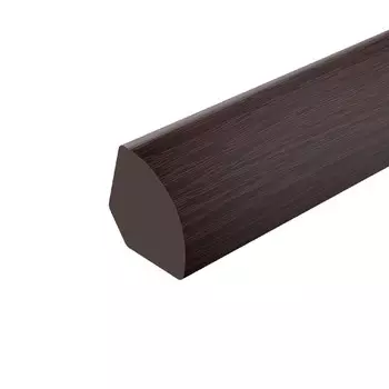Уголок ПВХ 14х14х2700 мм округлый 302 венге черный