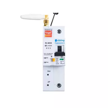 Умный автоматический выключатель Sibling Smart Home Powerswitch-A32 1P 3 кА на DIN-рейку