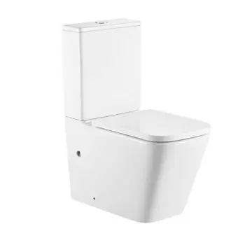 Унитаз-компакт Abber Rechteck безободковый с горизонтальным выпуском с сиденьем дюропласт микролифт (AC1210T)