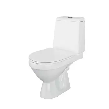 Унитаз-компакт Damixa Origin Evo 2 с горизонтальным выпуском с сиденьем дюропласт микролифт белый (788607SC)