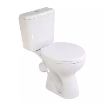 Унитаз-компакт Gesso Комфорт с косым выпуском с сиденьем полипропилен белый (9 014 883)