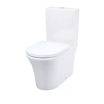 Унитаз-компакт Iddis Stone безободковый с горизонтальным выпуском с сиденьем дюропласт микролифт белый (STNRDSEi24)