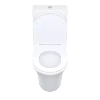 Унитаз-компакт Iddis Stone безободковый с горизонтальным выпуском с сиденьем дюропласт микролифт белый (STNRDSEi24)