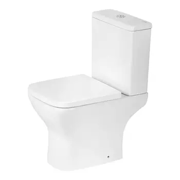 Унитаз-компакт Lavelly Mode безободковый с горизонтальным выпуском с сиденьем дюропласт микролифт белый (1039461)
