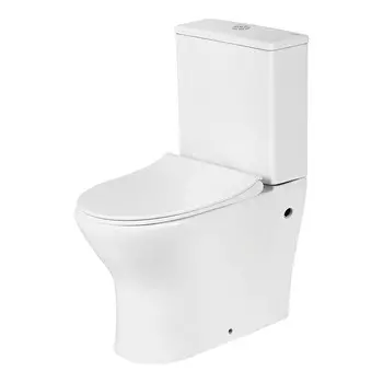 Унитаз-компакт Lavelly Pable безободковый с горизонтальным выпуском с сиденьем дюропласт микролифт белый (1039462)