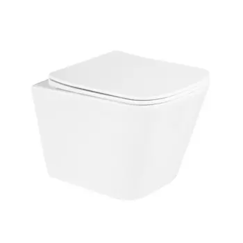 Унитаз подвесной BelBagno Due безободковый с сиденьем дюропласт микролифт (BB3103CHR/SC)