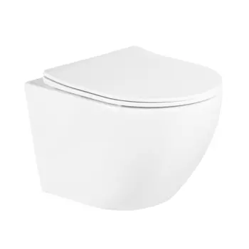 Унитаз подвесной BelBagno Uno безободковый с сиденьем дюропласт микролифт (BB3105CHR/SC)