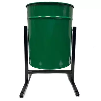 Урна мусорная 21 л металлическая зеленая
