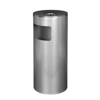 Урна мусорная 30 л металлическая алюминий