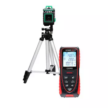 Уровень лазерный Ada Cube 360 Green Professional Edition (А00680) со штативом и дальномером