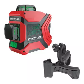 Уровень лазерный Condtrol GFX360-2 (1-5-222) с держателем Krab Condtrol new