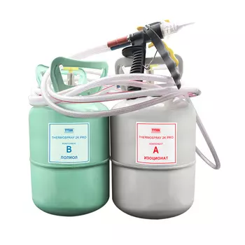 Утеплитель напыляемый полиуретановый Tytan Thermospray 2K Pro 20 двухкомпонентный 23 кв.м