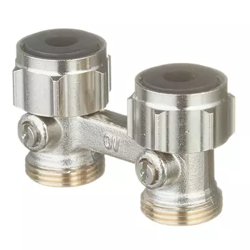 Узел нижнего подключения прямой Oventrop Multiflex F ZB (1015813) H-образный 3/4 EK х 3/4 EK для радиатора