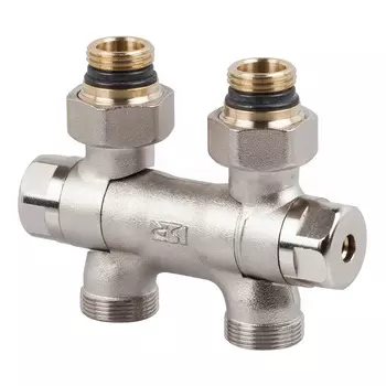 Узел нижнего подключения SR Rubinetterie Free Style 3/4 НР(ш) х 3/4 НР(ш) ЕК для радиатора (0705-1500N0E0)