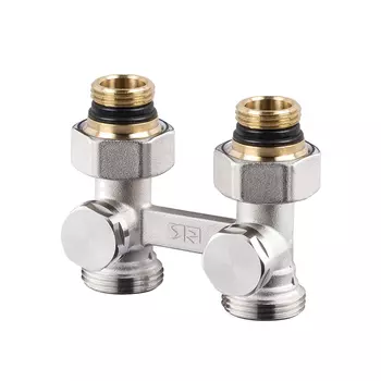 Узел нижнего подключения SR Rubinetterie Free Style 1/2 НР(ш) х 3/4 НР(ш) ЕК для радиатора (0741-1500N0E0)