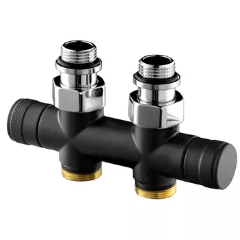 Узел нижнего подключения SR Rubinetterie Tondera 1/2 НР(ш) х 3/4 НР(ш) ЕК для радиатора (0692-1500VCES)