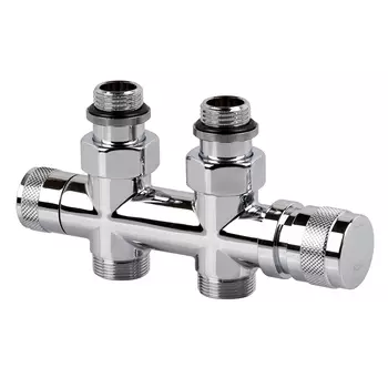 Узел нижнего подключения SR Rubinetterie Tondera 1/2 НР(ш) х 3/4 НР(ш) ЕК для радиатора (0682-1500C0E0)