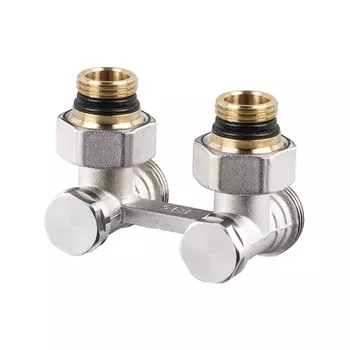 Узел нижнего подключения угловой SR Rubinetterie Free Style 1/2 НР(ш) х 3/4 НР(ш) ЕК для радиатора (0740-1500N0E0)