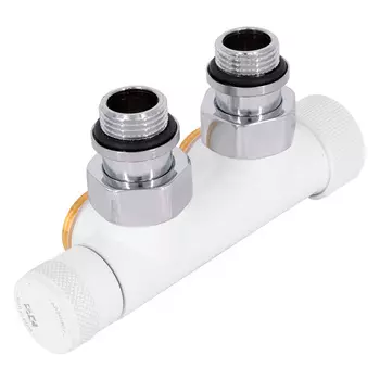 Узел нижнего подключения угловой SR Rubinetterie Tondera 1/2 НР(ш) х 3/4 НР(ш) ЕК для радиатора (0684-1500VCEA)