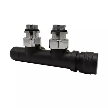 Узел нижнего подключения угловой SR Rubinetterie Tondera 1/2 НР(ш) х 3/4 НР(ш) ЕК для радиатора (0681-1500VCES)