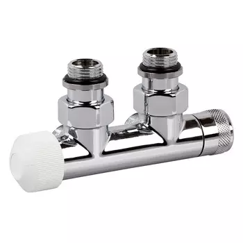 Узел нижнего подключения угловой SR Rubinetterie Tondera 1/2 НР(ш) х 3/4 НР(ш) ЕК для радиатора (0685-1500C0E0)