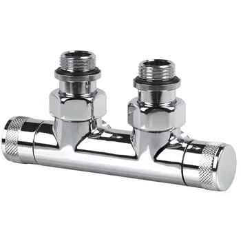 Узел нижнего подключения угловой SR Rubinetterie Tondera 1/2 НР(ш) х 3/4 НР(ш) ЕК для радиатора (0699-1500C0E0)