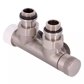 Узел нижнего подключения угловой SR Rubinetterie Tondera 1/2 НР(ш) х 3/4 НР(ш) ЕК для радиатора (0685-1500CSE0)