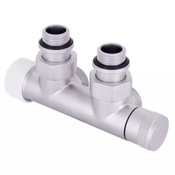 Узел нижнего подключения угловой SR Rubinetterie Tondera 1/2 НР(ш) х 3/4 НР(ш) ЕК для радиатора (0685-1500NSE0)