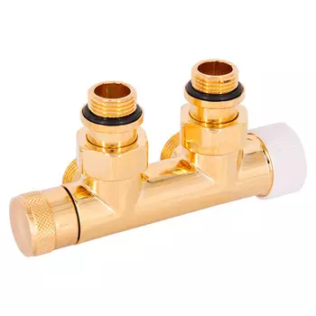 Узел нижнего подключения угловой SR Rubinetterie Tondera 1/2 НР(ш) х 3/4 НР(ш) ЕК для радиатора (0684-1500D0E0)