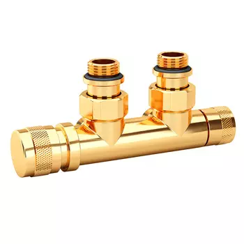 Узел нижнего подключения угловой SR Rubinetterie Tondera 1/2 НР(ш) х 3/4 НР(ш) ЕК для радиатора (0683-1500D0E0)