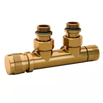 Узел нижнего подключения угловой SR Rubinetterie Tondera 1/2 НР(ш) х 3/4 НР(ш) ЕК для радиатора (0683-1500Z0E0)