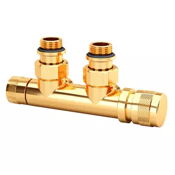 Узел нижнего подключения угловой SR Rubinetterie Tondera 1/2 НР(ш) х 3/4 НР(ш) ЕК для радиатора (0681-1500D0E0)