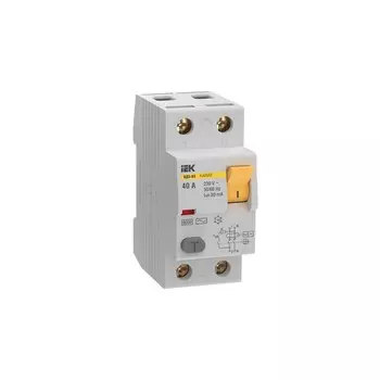 УЗО IEK Karat ВД3-63 40А 1P+N тип AC 30 мА 6 кА (MDV20-2-040-030)
