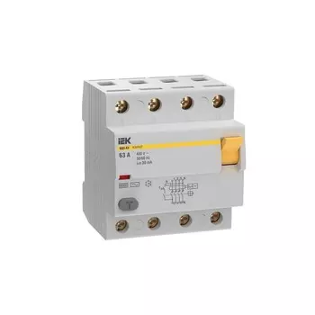 УЗО IEK Karat ВД3-63 63А 3P+N тип AC 30 мА 6 кА (MDV20-4-063-030)