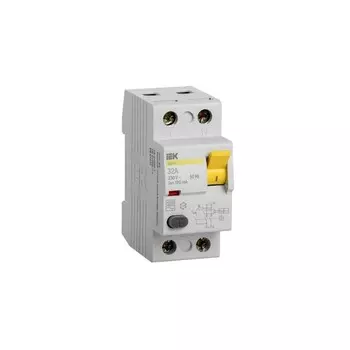 УЗО IEK ВД1-63 32А 1P+N тип AC 100 мА 4,5 кА (MDV10-2-032-100)