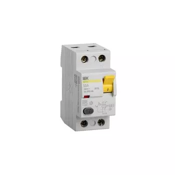 УЗО IEK ВД1-63 50А 1P+N тип AC 300 мА 4,5 кА (MDV10-2-050-300)