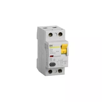 УЗО IEK ВД1-63 63А 1P+N тип AC 300 мА 4,5 кА (MDV10-2-063-300)