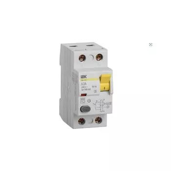 УЗО IEK ВД1-63S 63А 1P+N тип AC 300 мА 6 кА селективное (MDV12-2-063-300)