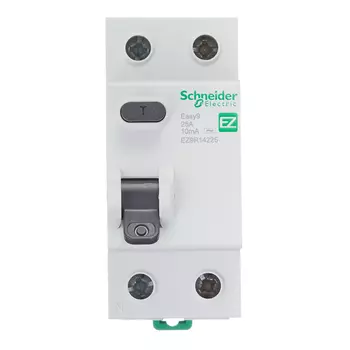 УЗО Schneider Electric Easy9 25А 10 мА 2P тип AC 4,5 кА (EZ9R14225)