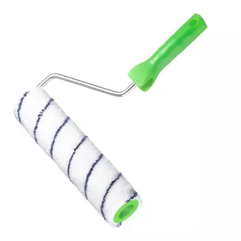 Валик полиакрил 250 мм стержень 8 мм d48 мм ворс 8 мм для водной основы с ручкой Wenzo Parma