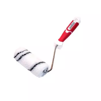 Валик полиэстер 120 мм стержень 6 мм d30 мм ворс 12 мм для водной основы с ручкой Color Expert