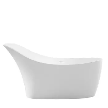 Ванна акриловая Abber 169х75 см отдельностоящая с ножками (AB9245)