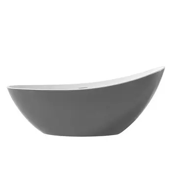 Ванна акриловая Abber 184х79 см отдельностоящая с ножками (AB9233G)